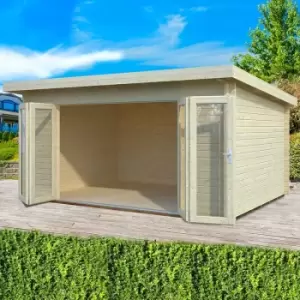 image of Palmako Lea 4.8m x 3.6m Log Cabin Garden Room (44mm)