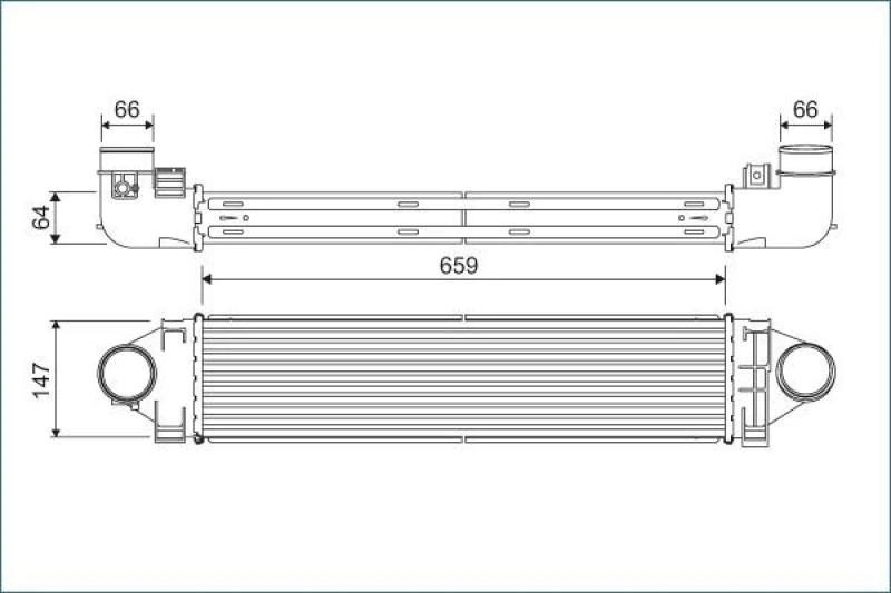 Image of Intercooler VALEO 822926
