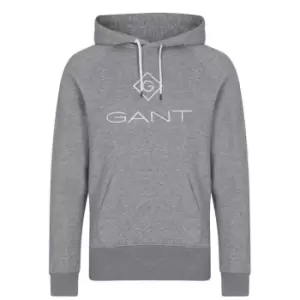 image of Gant Gant OTH Logo Hoodie - Grey