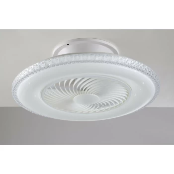 Image of Fan Europe Borea - LED Dimmable Ceiling lamp with Fan, WiFi Smart, Voice Control, White Effect Starry Sky Edge Diamond,