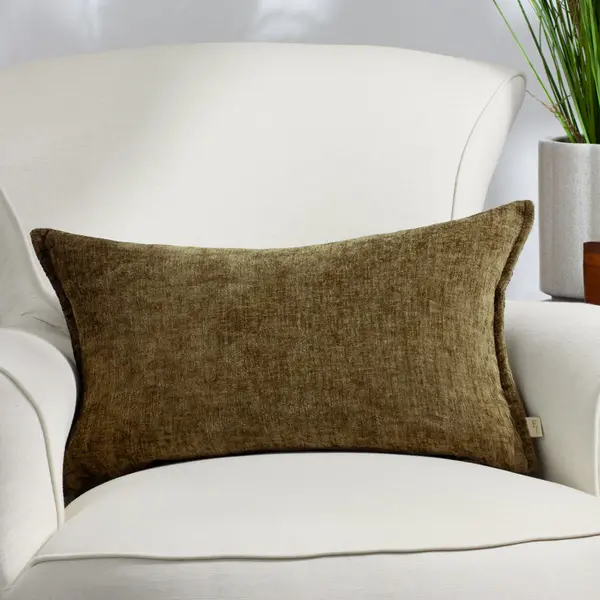 Image of Buxton Rectangular Cushion Sage, Sage / 30 x 50cm / Polyester Filled