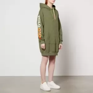 Image of Polo Ralph Lauren Womens Relaxed Hooded Dress - Army Olive - M