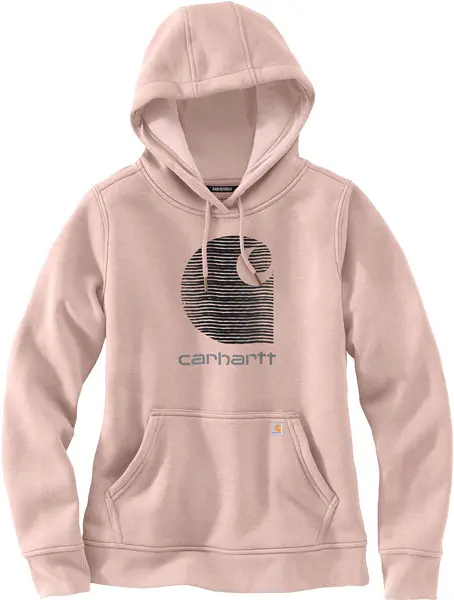 Image of Carhartt Rain Defender Promo Ladies Hoodie, pink, Size XS for Women