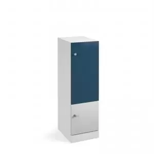 image of Flux 1300mm high lockers with two doors larger upper door - cam lock