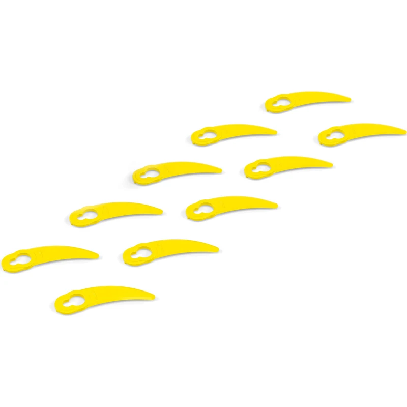 Image of Karcher Plastic Grass Trimmer Blades for LTR 18-25 and 18-30 Pack of 10 2.444-024.0