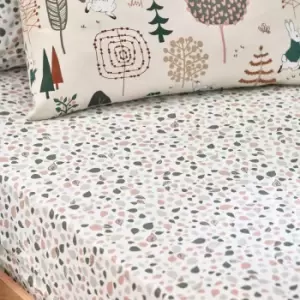 Image of Peter Rabbit Scandi Woods Natural Fitted Sheet Natural
