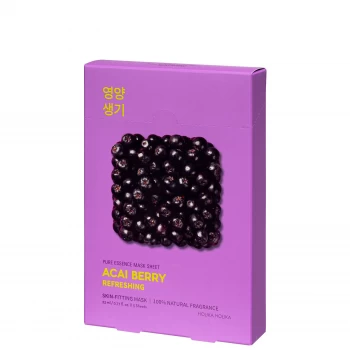 Image of Holika Holika Pure Essence Mask Sheet (5 Masks) 155ml (Various Options) - Acai Berry