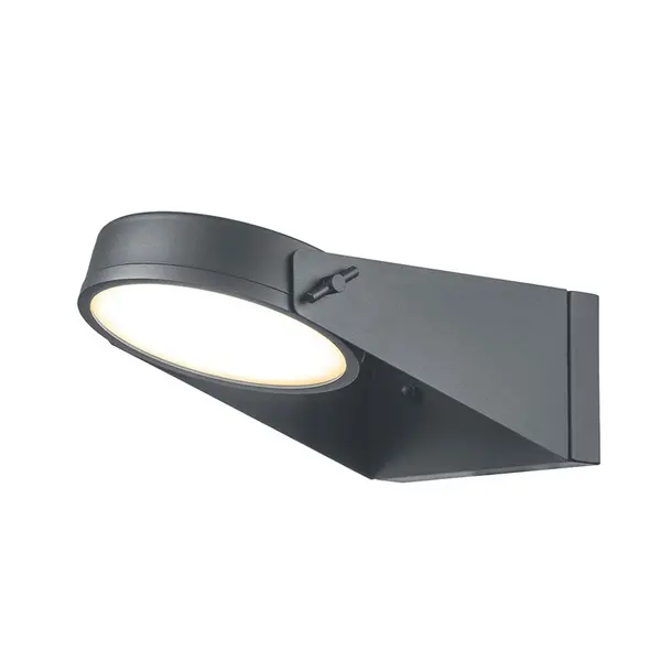 image of Elstead Zola LED Outdoor Wall Light - Grey