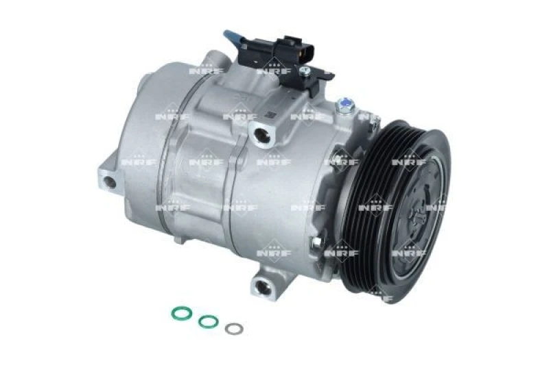 Image of NRF 320009 AC Compressor EASY FIT PAG 46, Refrigerant: R134a, with gaskets/seals Compressor,air conditioning (447)
