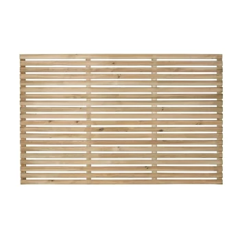 image of Forest 6' x 4' Pressure Treated Contemporary Slatted Fence Panel (1.8m x 1.2m) - Pressure treated