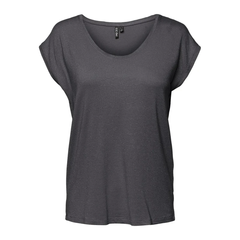 Image of Pieces Womens T-Shirt Pieces Billo Argente Female M
