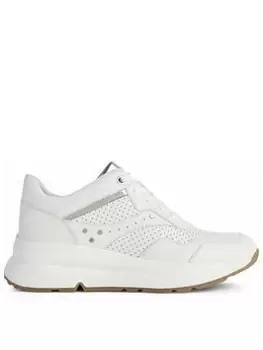 Image of Geox Geox D Backsie A Trainer - White Gold, White, Size 5, Women