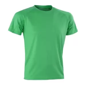 image of Spiro Mens Impact Aircool T-Shirt (L) (Irish Green)