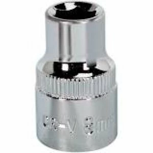 image of Genuine SEALEY SP3808 WallDrive&#174; Socket 8mm 3/8Sq Drive Fully Polished