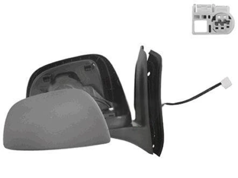 Image of VAN WEZEL 5263808 Wing mirror * HAGUS * Right, Unheated, primed, Paintable Outside Mirror (50)