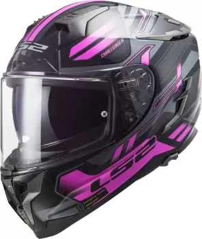 Image of LS2 FF327 Challenger Spin Helmet, black-pink Size M black-pink, Size M