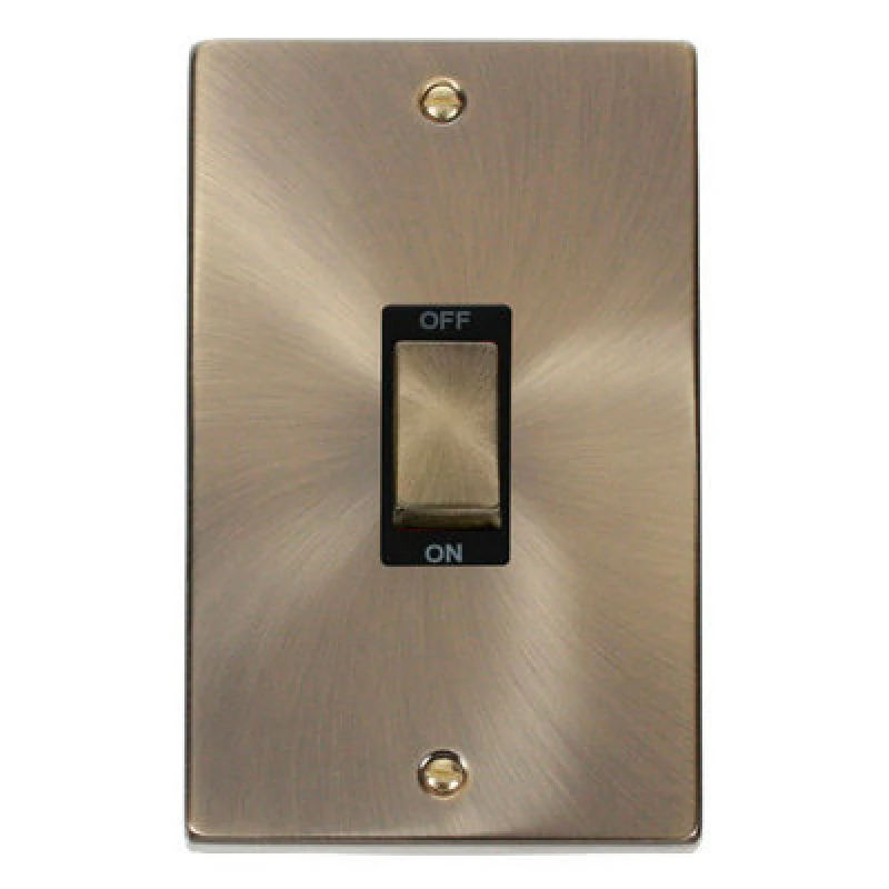 Image of SE Home Antique Brass 2 Gang Ingot Size 45A Switch Gold unisex