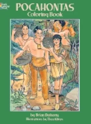 Image of pocahontas coloring book