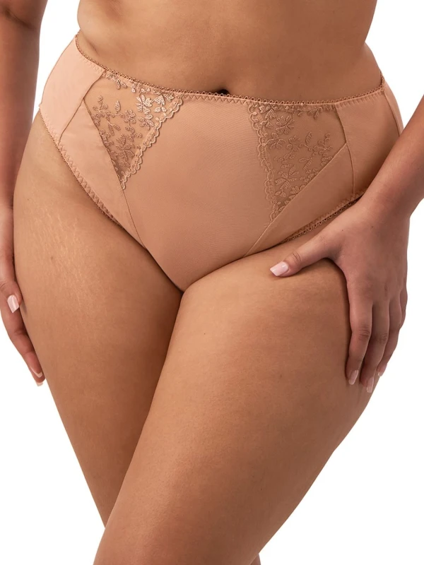 Image of Elomi Womens Zarla High Leg Brief in Nude Size: 18 Nude Female 18