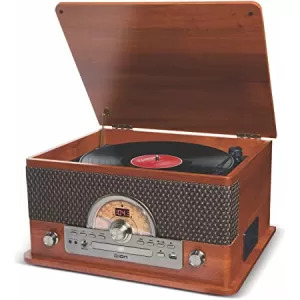 image of ION Audio Superior LP Turntable Brown.