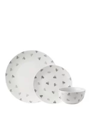 Image of Sabichi Watercolour Hearts Dinner Set