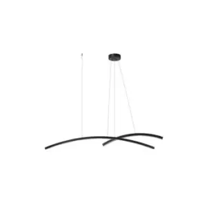 Image of Templos LED Ceiling Pendant Light 45W 3000K Aluminιum Black