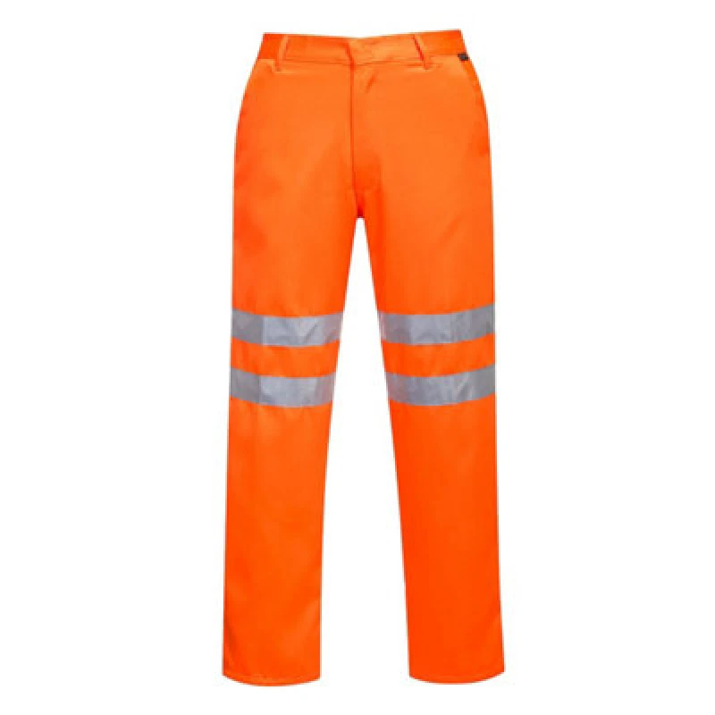 Image of Portwest Polycotton Hi Vis Trousers RT45ORRXS Colour: Orange