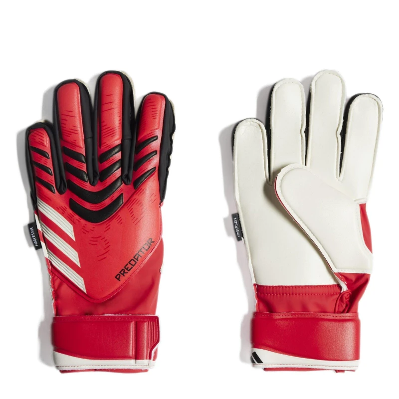 Image of adidas Predator Match Fingersave Goalkeeper Gloves Juniors Red 3