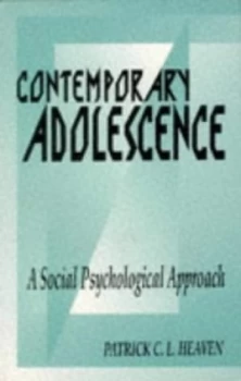 Image of Contemporary Adolescence by Patrick C. L Heaven Book