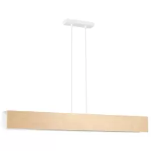 Image of Emibig Carlo White Bar Pendant Ceiling Light 4x E27