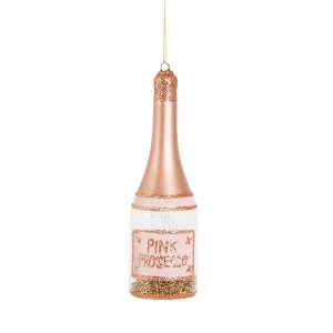Image of Sass & Belle Lets Celebrate Pink Prosecco Shaped Bauble