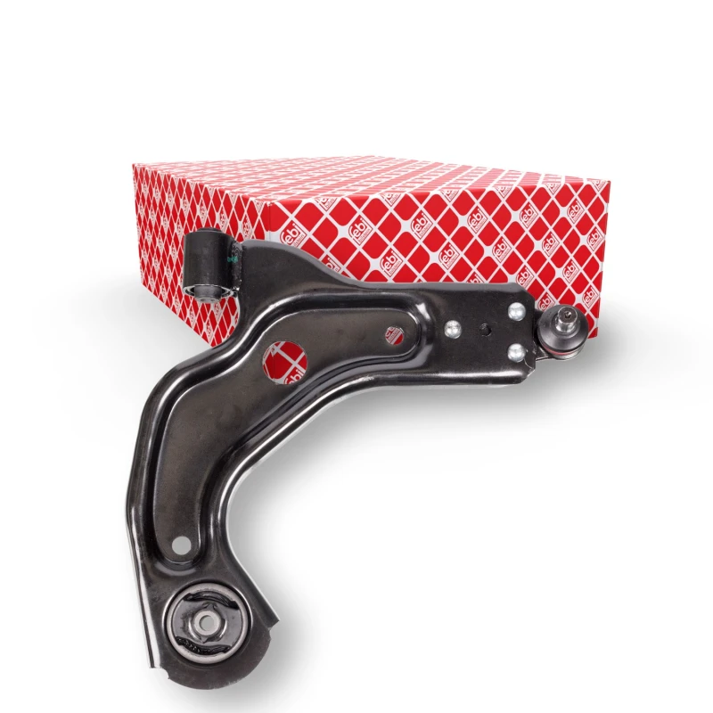 Image of FEBI BILSTEIN 14245 Suspension arm Control Arm, Sheet Steel, Lower, with ball joint, with rubber mounts Sheet Steel Track Control Arm (273)
