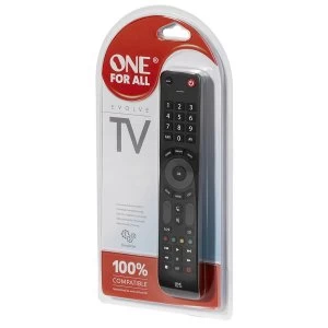 image of One For All Evolve Universal Remote Control for TV