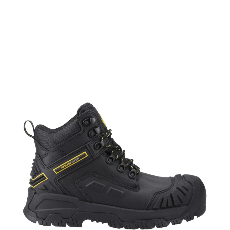 Image of Amblers Safety Womens Mary Lightweight 6' Safety Boots UK Size 8 (EU 42) Black AMB383-BLACK-8