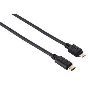 Image of Hama USB-C Cable USB 2.0 USB-C Plug - Micro USB Plug, 480 Mbit/s, 0.75m