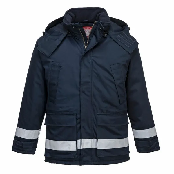 Image of Biz Weld Mens Flame Resistant Jacket BIZ2BKR4XL Colour: Black