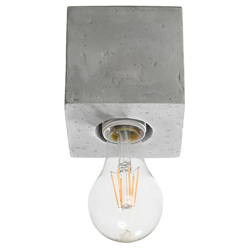 Image of Sollux Lighting Ceiling lamp concrete Ariz industrial Design E27