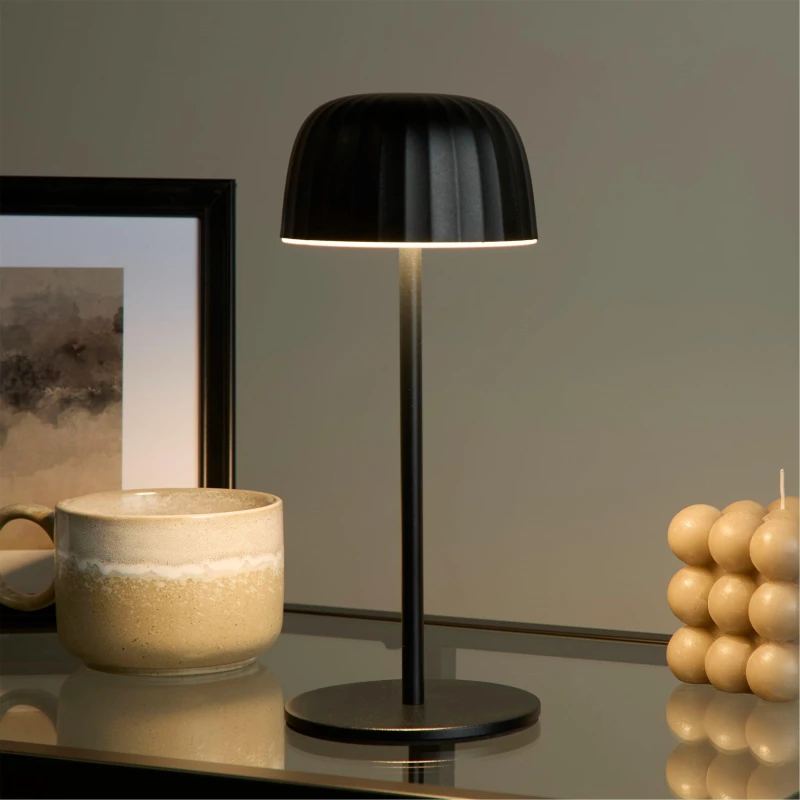 Image of SO'HOME Portable Outdoor Rechargeable Table Lamp Black ONE SIZE