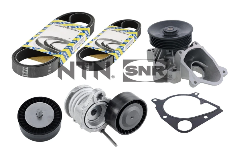 Image of Water Pump + V-Ribbed Belt Kit SNR KAP850.060