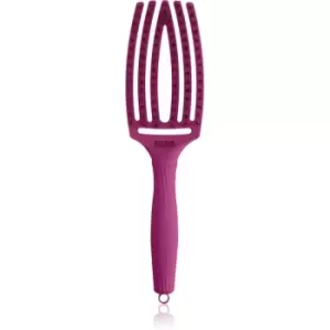 Image of Olivia Garden Fingerbrush ThinkPink Flat Brush Bright Pink 1 pc