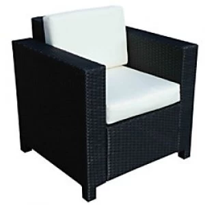 Image of Outsunny Rattan Single-Seat Sofa 01-0716 Cream-White