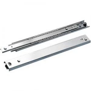 image of Rittal 7065.000 Telescopic Rails For Device Bases Sheet steel galvanised chrome plated Compatible with details Dev