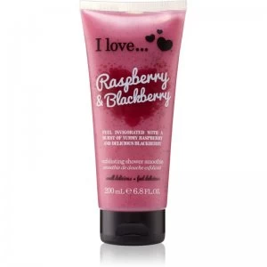 image of I love... Raspberry & Blackberry Shower Scrub 200ml