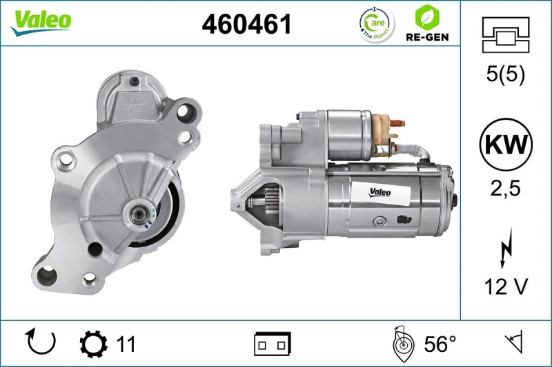 Image of Starter motor VALEO 460461