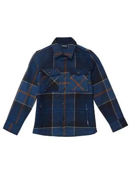 Image of Barbour Boys Tartan Overshirt - Midnight Tartan, Midnight Tartan, Size 12-13 Years