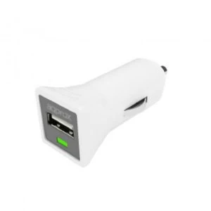 Image of Approx (APPUSBCARB) USB Compact Car Adapter, 5V 1000mA, White