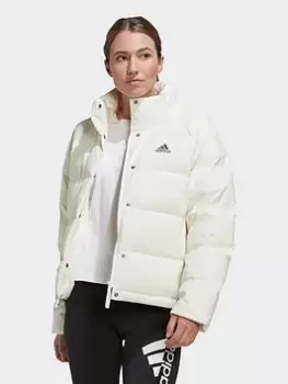 Image of adidas Helionic Relaxed Down Jacket, Black, Size L, Women