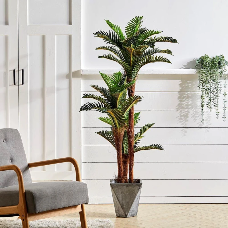 Image of LIFE IDEAS Artificial Fern Plant for Garden/Office Green unisex One size
