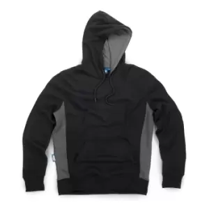 Image of Tough Grit 843393 2-Tone Hoodie Black / Charcoal XXXL