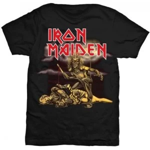 Image of Iron Maiden 'Slasher' Womens Medium Skinny T-Shirt - Black